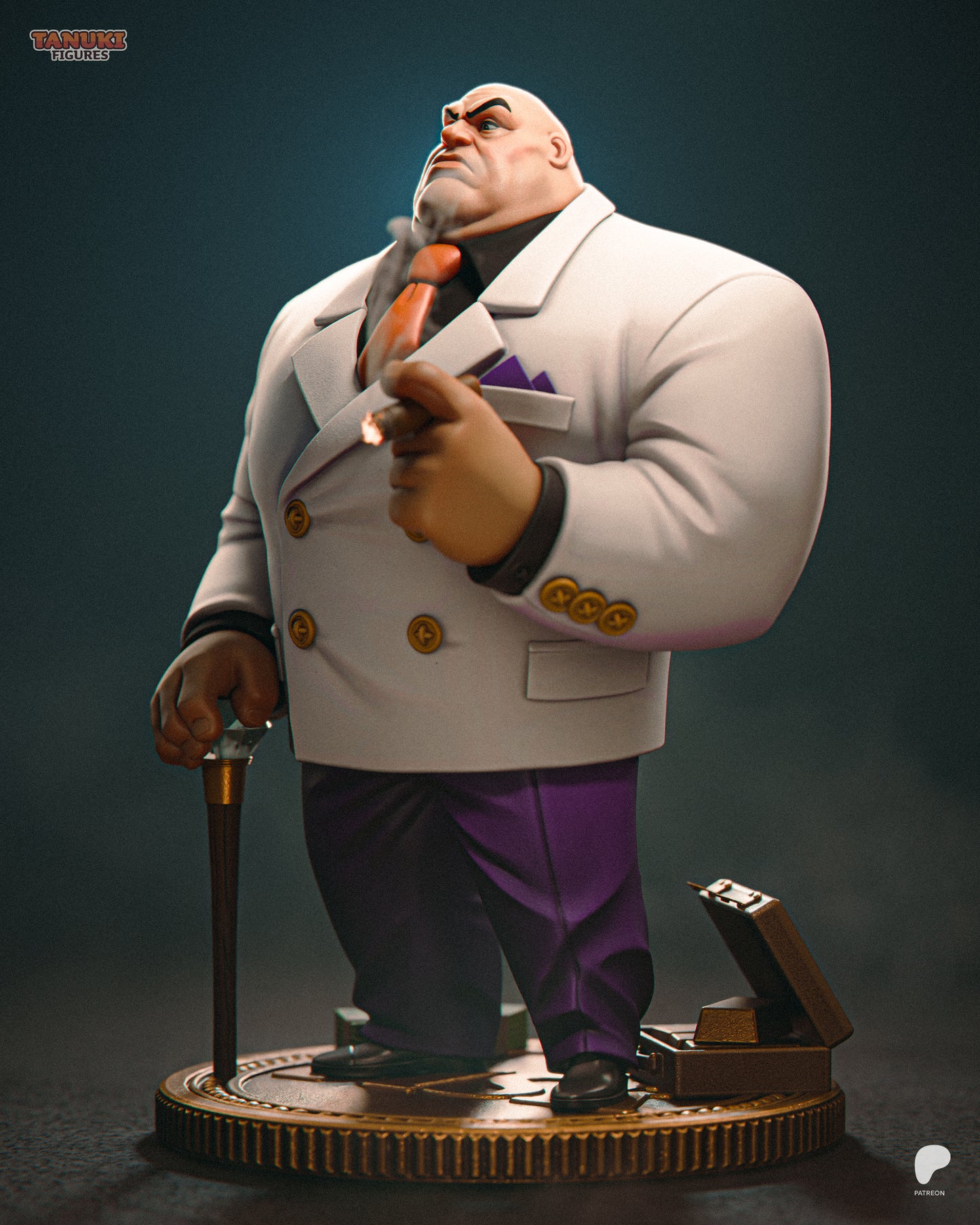 Kingpin | 7.5-Inch Resin Model Kit | Toon-Style Daredevil Crime Boss