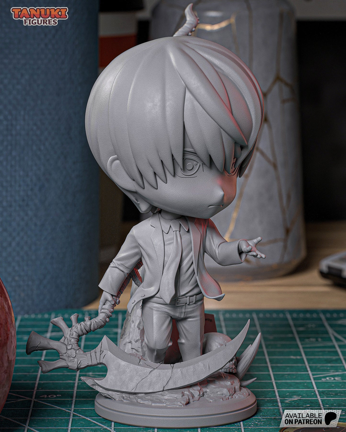 Chibi Light Yagami | 4.5-Inch Resin Model Kit | Death Note Justice