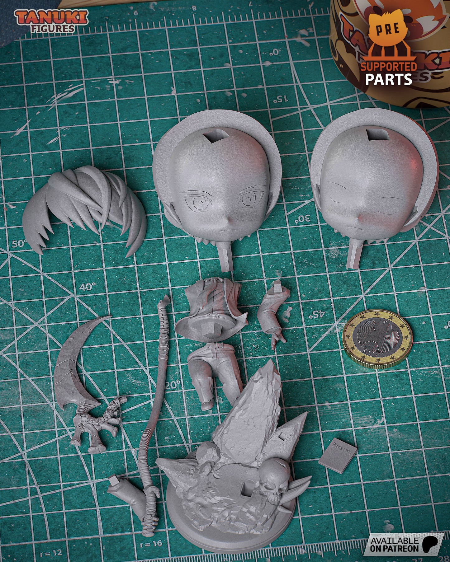 Chibi Light Yagami | 4.5-Inch Resin Model Kit | Death Note Justice