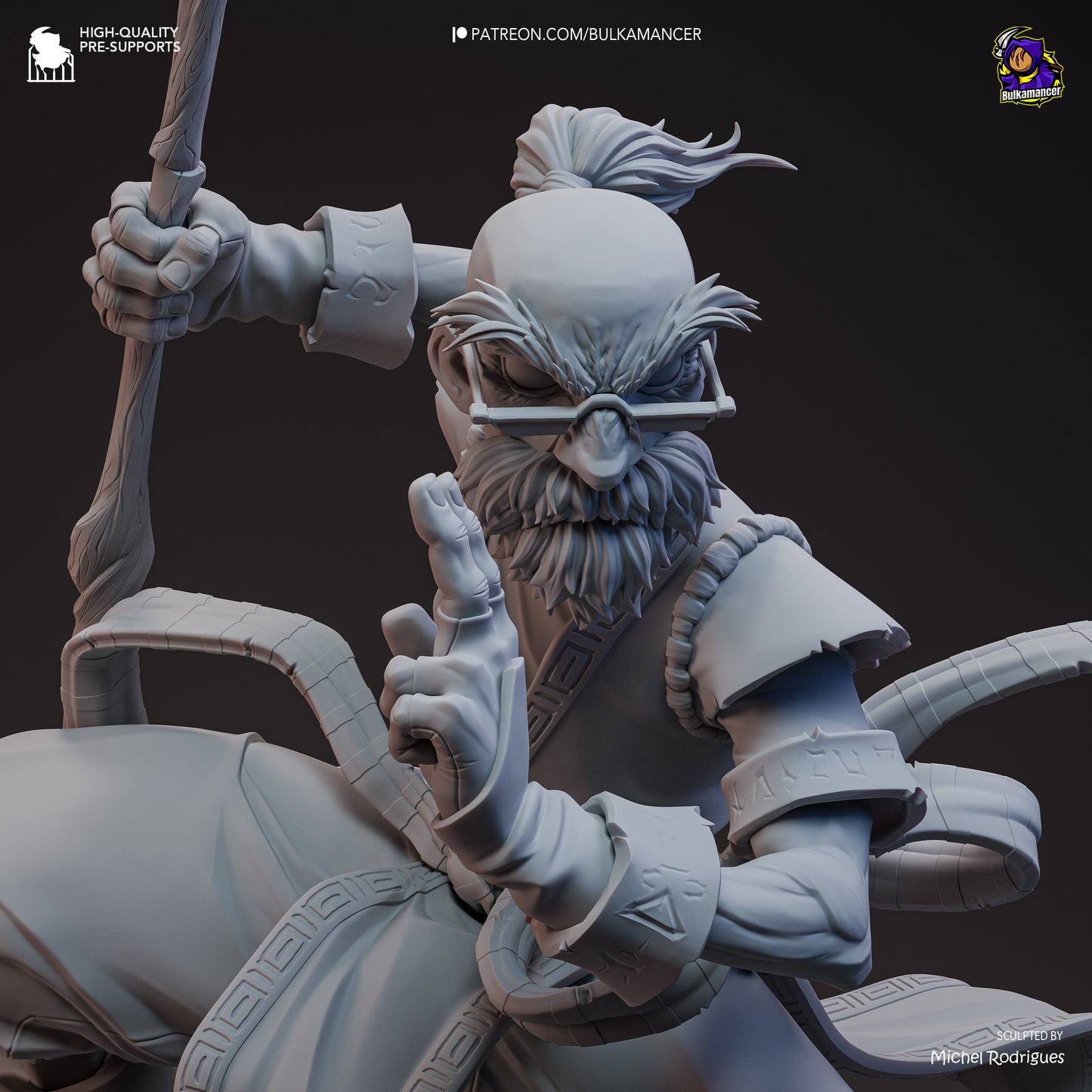 Knolan | 13.5-Inch Resin Model Kit | Battle Chasers Archmage of Nightwar