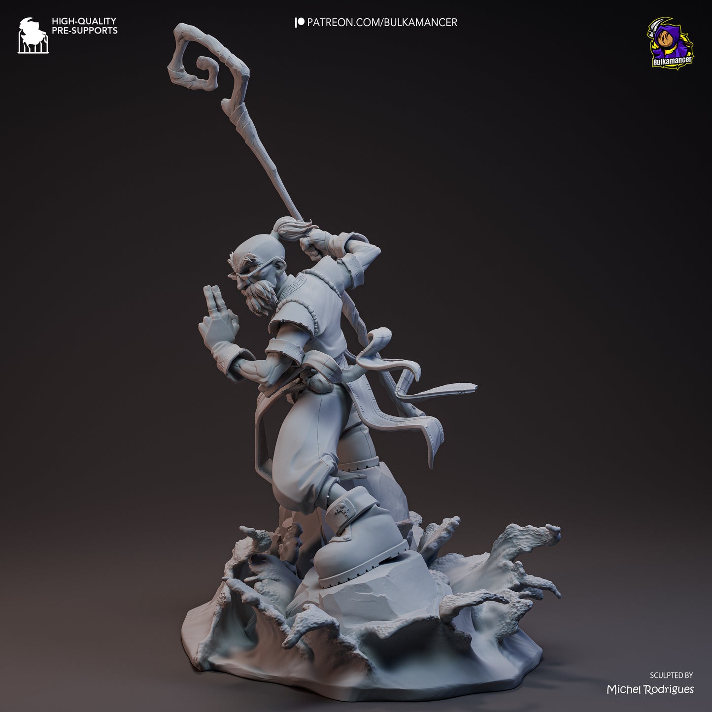 Knolan | 13.5-Inch Resin Model Kit | Battle Chasers Archmage of Nightwar