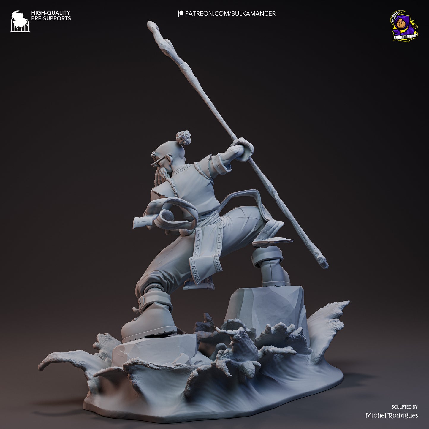 Knolan | 13.5-Inch Resin Model Kit | Battle Chasers Archmage of Nightwar