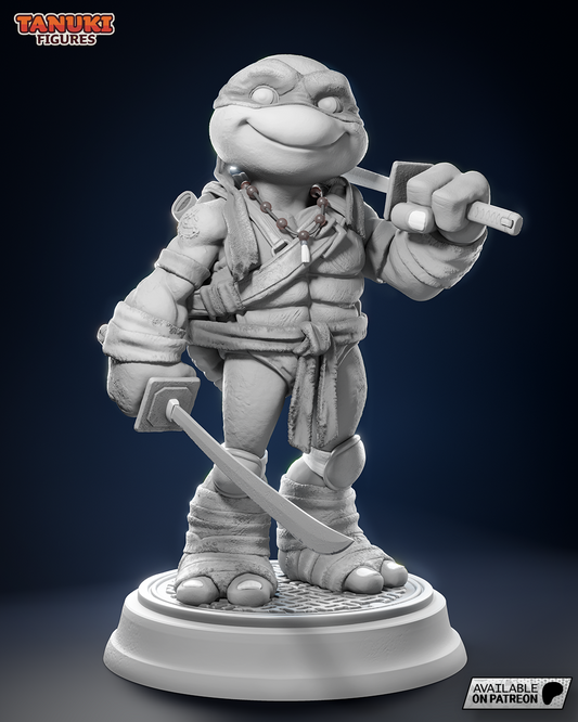 Leonardo | 6.5-Inch Resin Model Kit | Toon-Style TMNT Turtle Leader