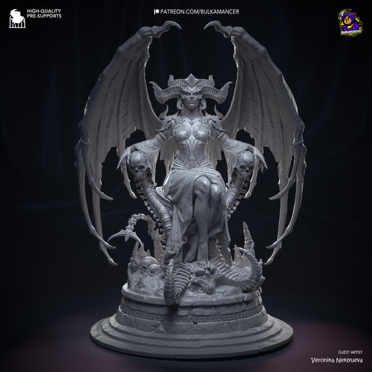 Lilith | 12-Inch Resin Model Kit | DIY Diablo 4 Demon Queen