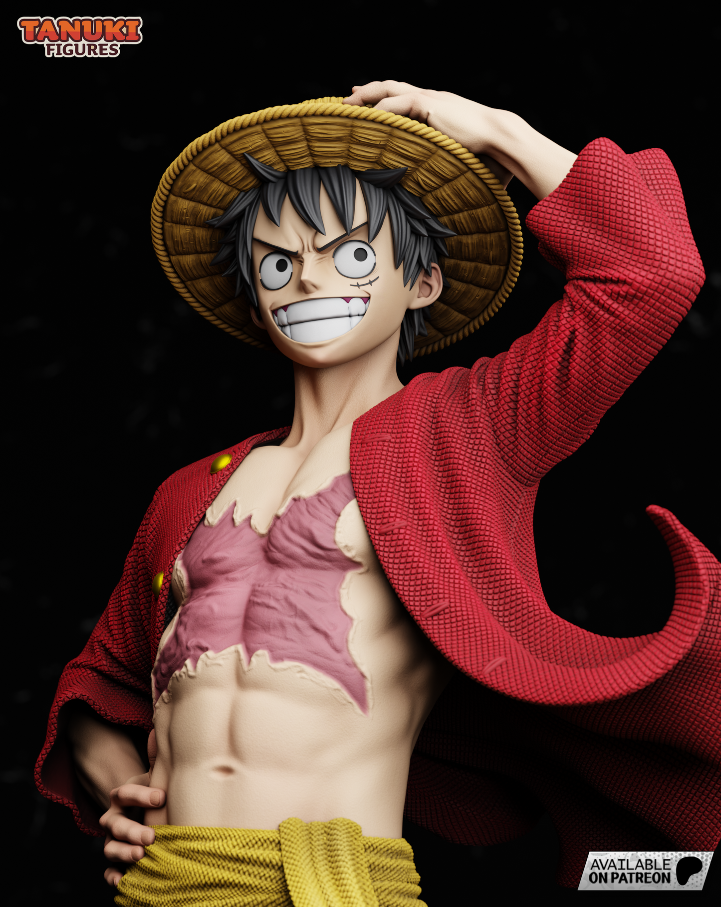 Monkey D. Luffy | Resin Model or Bust Kit | One Piece Pirate King in Action