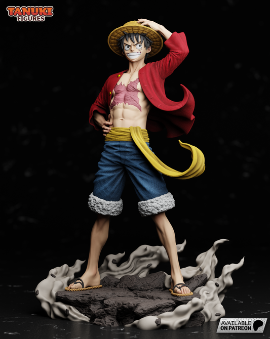 Monkey D. Luffy | Resin Model or Bust Kit | One Piece Pirate King in Action