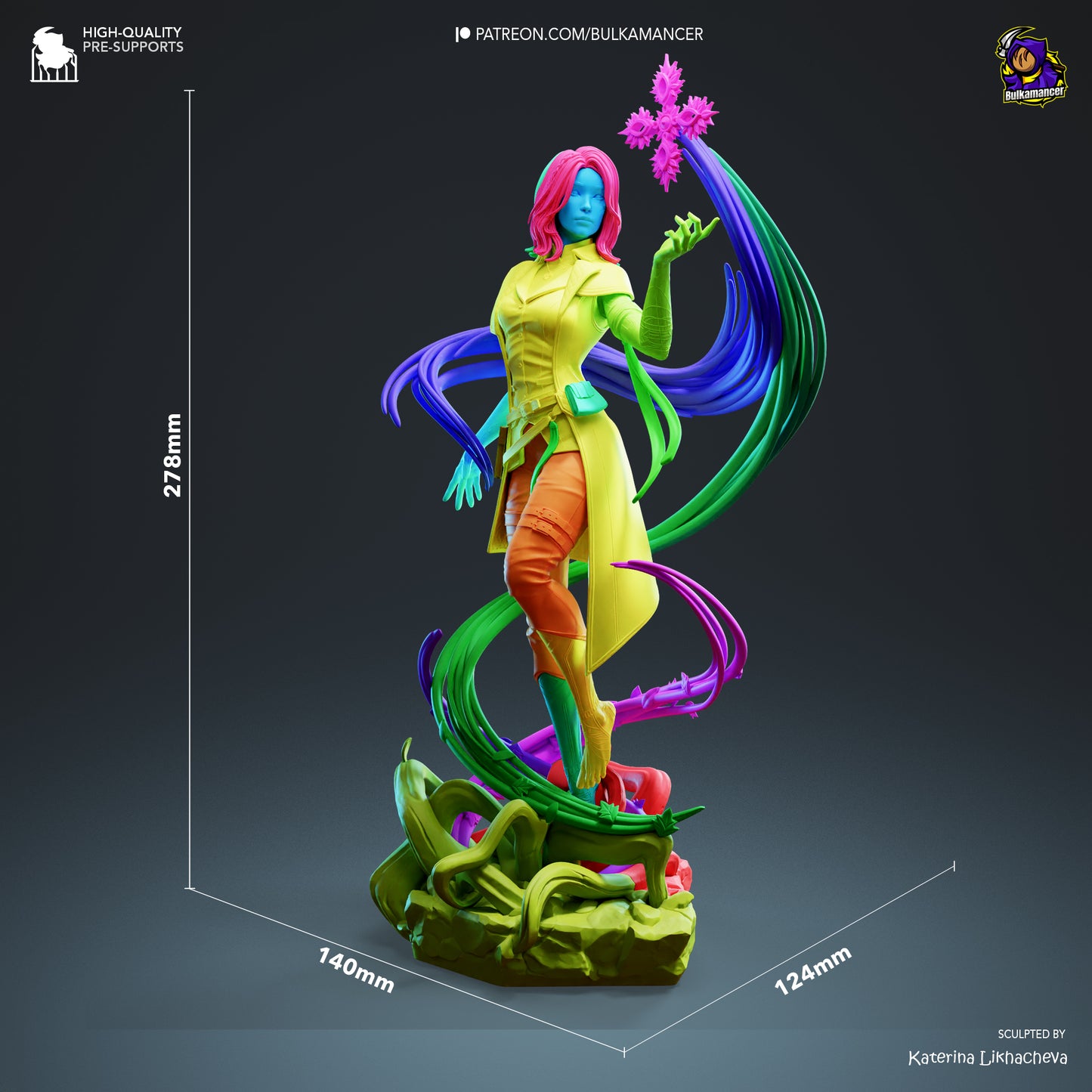 Lune | 11-Inch Resin Model Kit | DIY Clair Obscur: DIY Expedition 33 Wasteland Scavenger