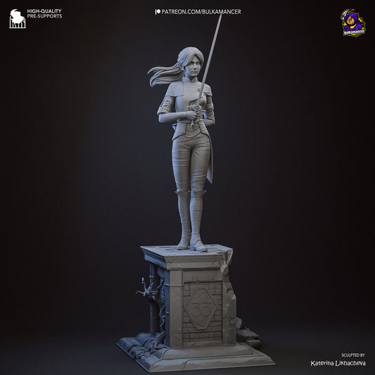 Maelle | 13.5-Inch Resin Model Kit | DIY Clair Obscur: Expedition 33 Mysterious Explorer