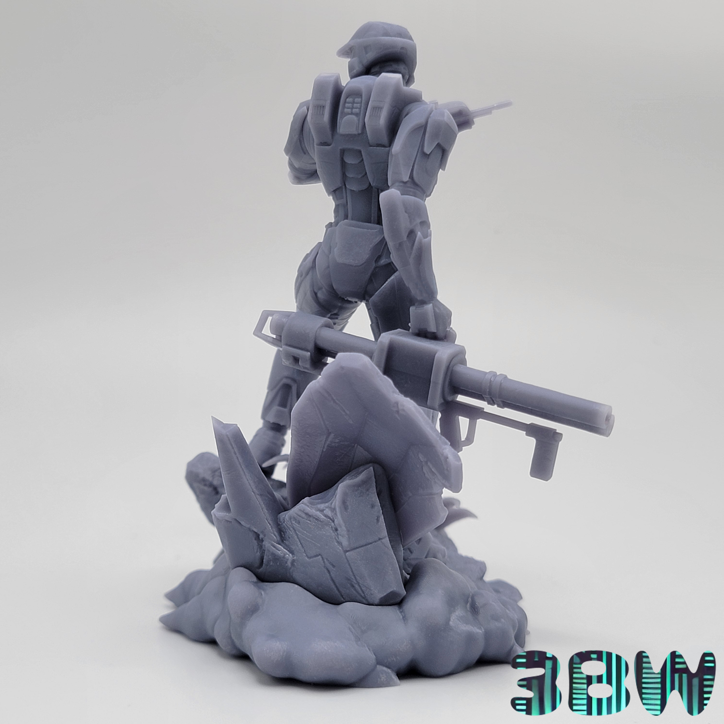 Master Chief | 3.5-Inch Resin Model Kit | DIY Halo Mjolnir Power Suit