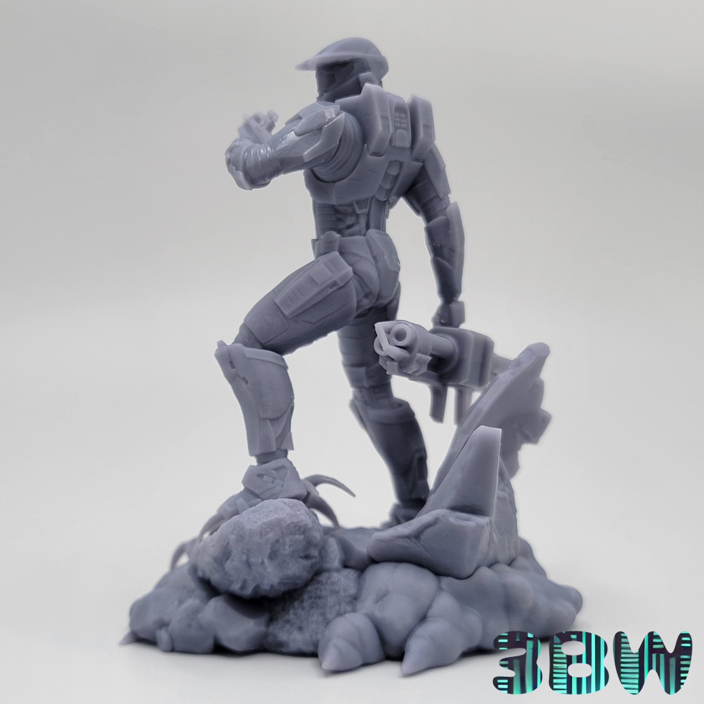 Master Chief | 3.5-Inch Resin Model Kit | DIY Halo Mjolnir Power Suit