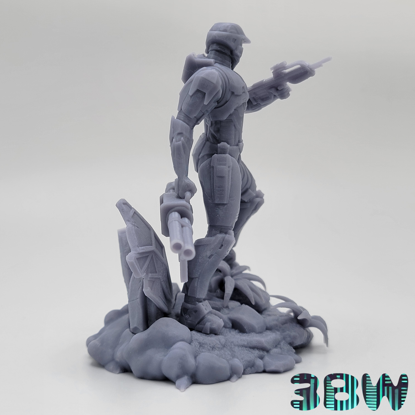 Master Chief | 3.5-Inch Resin Model Kit | DIY Halo Mjolnir Power Suit