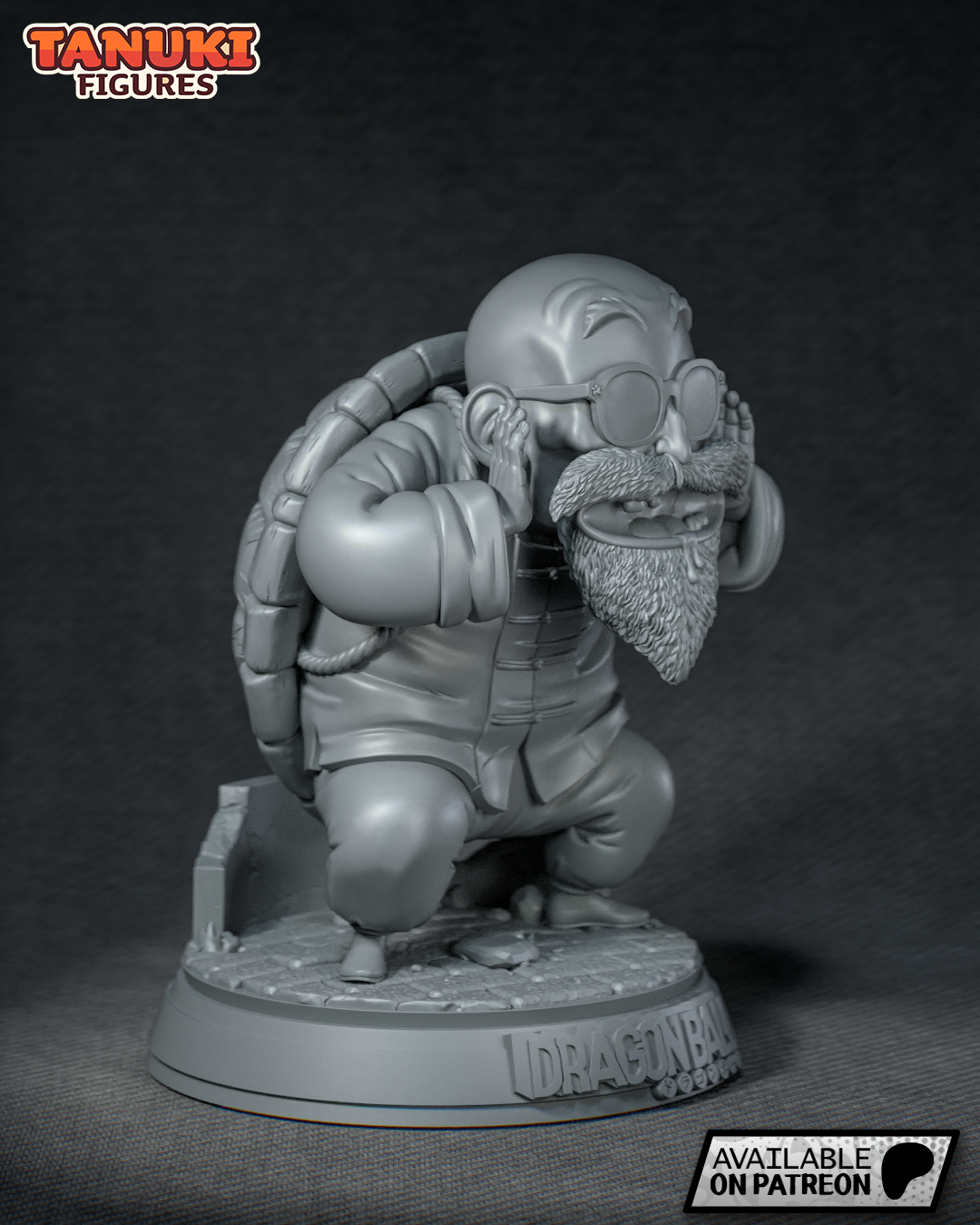 Chibi Master Roshi | 5-Inch Resin Model Kit | Dragon Ball Island Hermit