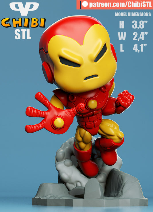 Chibi Iron Man | Resin Model Kit | Marvel Armored Avenger