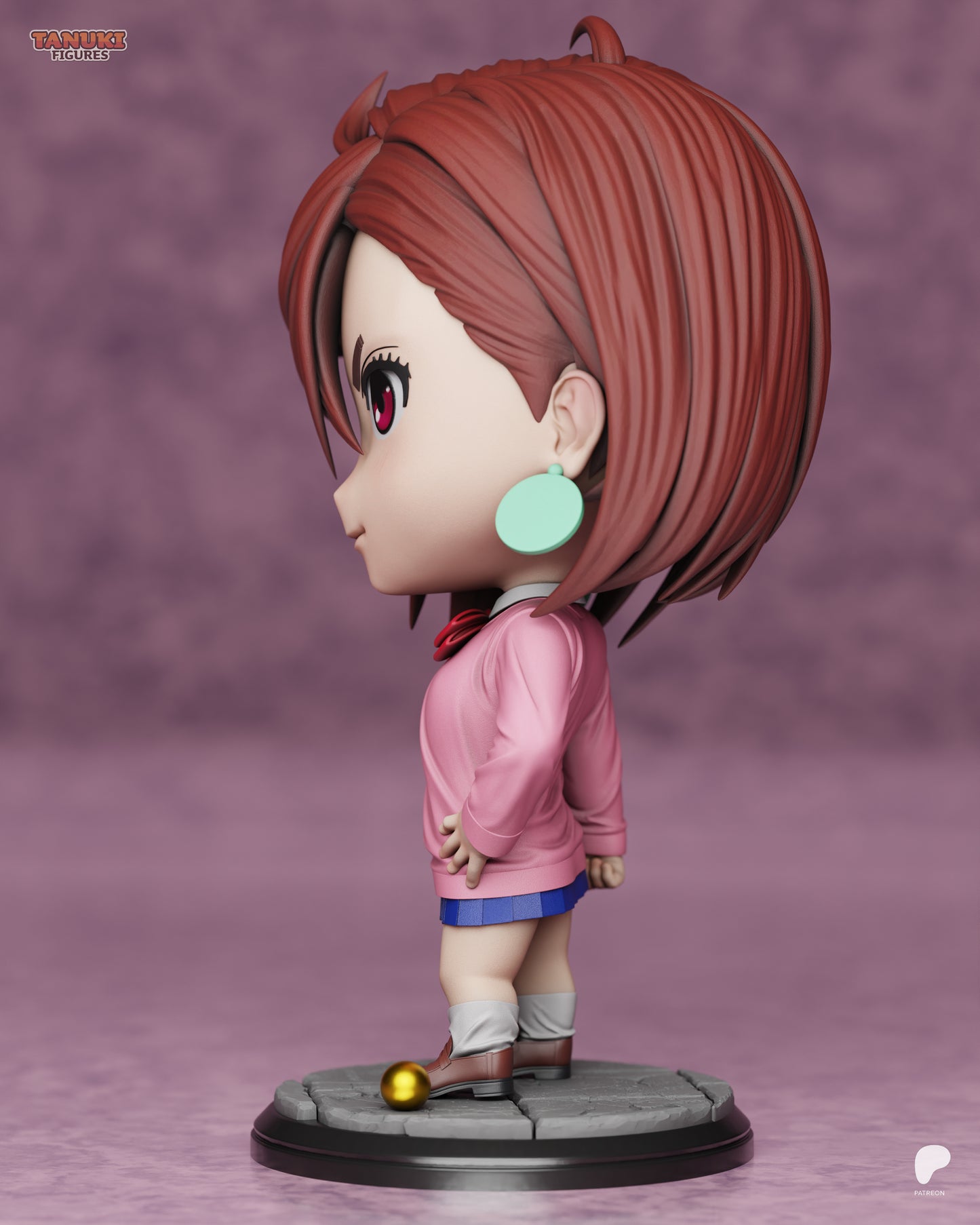 Chibi Momo Ayase | 4-Inch Resin Model Kit | Dandadan Psychic Teen