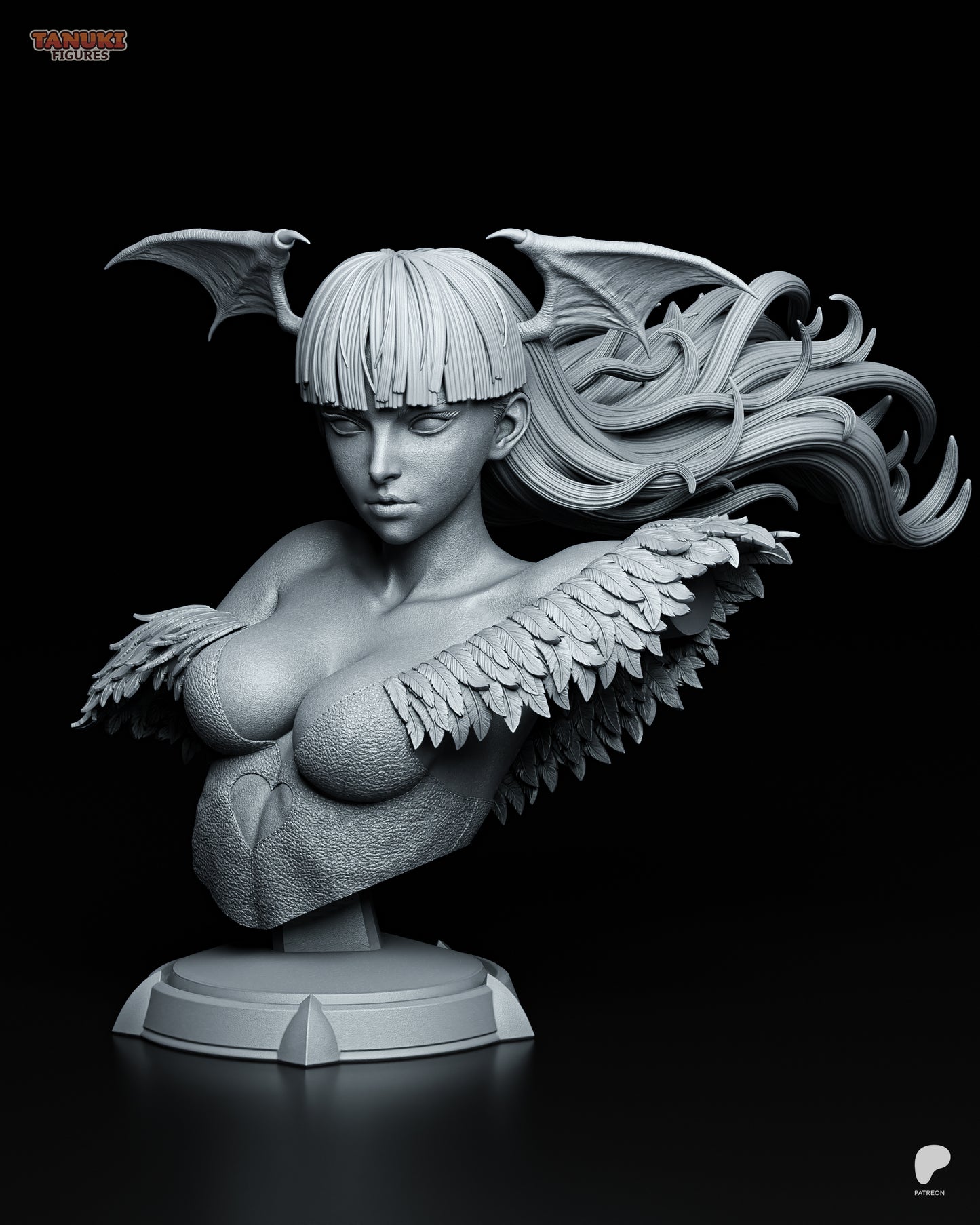 Morrigan | Resin Model or Bust Kit | Darkstalkers Winged Enchantress