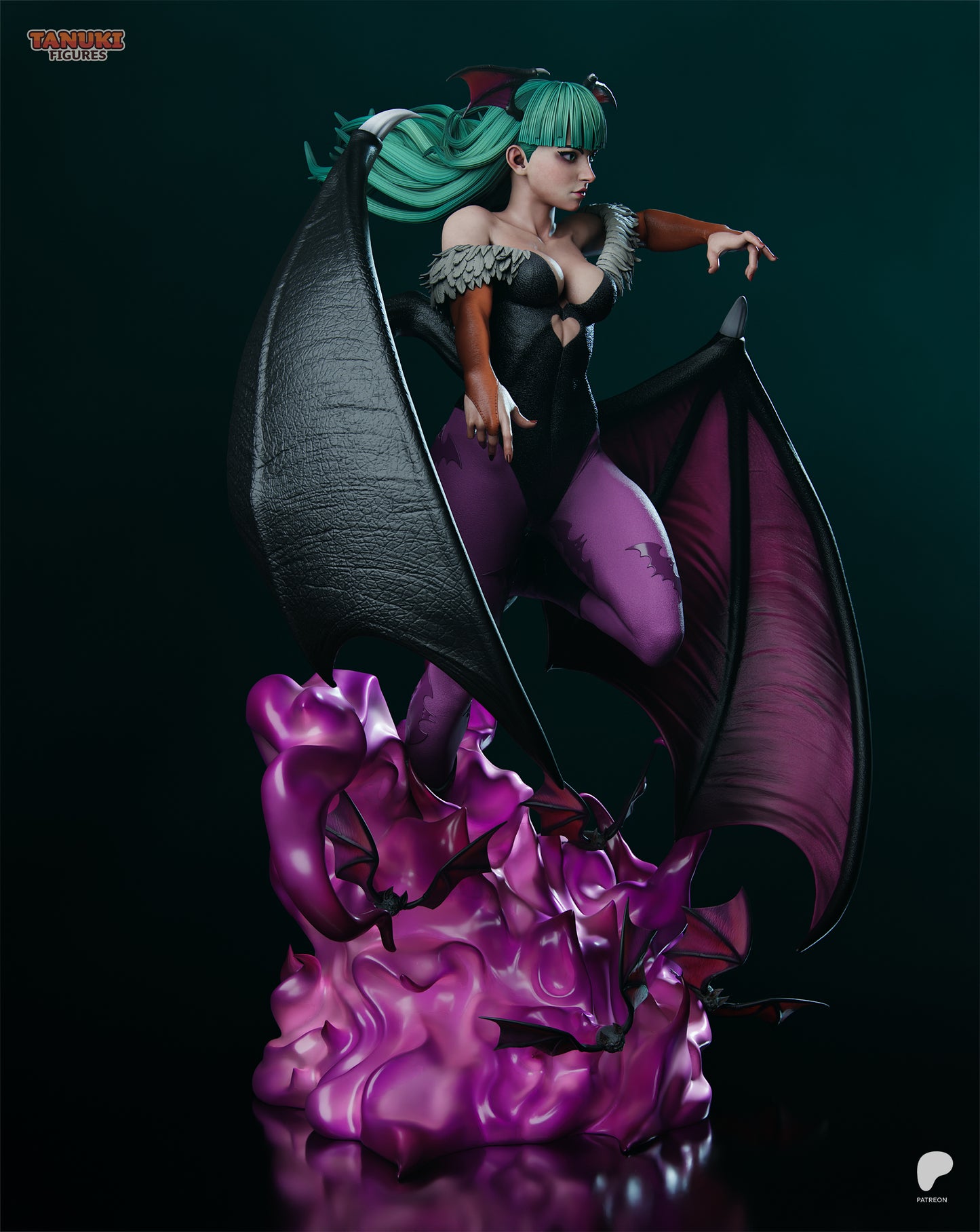 Morrigan | Resin Model or Bust Kit | Darkstalkers Winged Enchantress