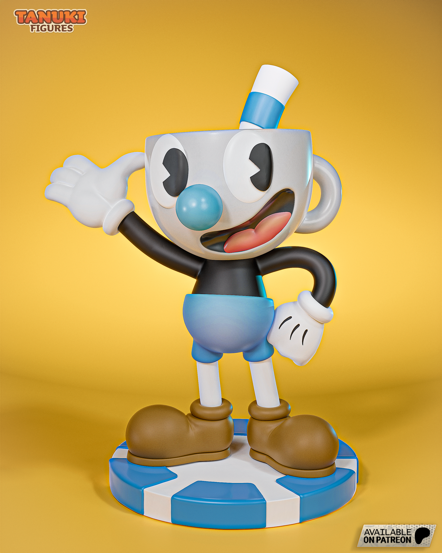 Cuphead & Mugman | 4-Inch Resin Model Kit | Run and Gun Duo