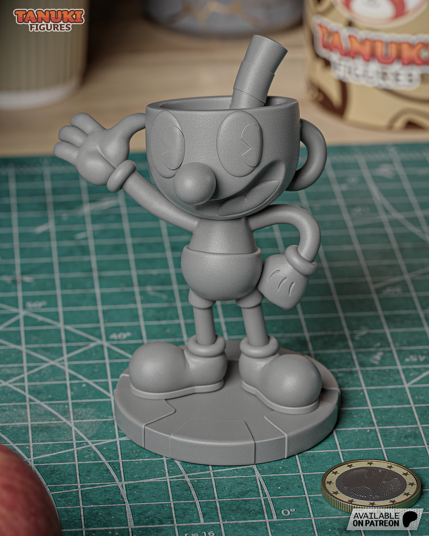 Cuphead & Mugman | 4-Inch Resin Model Kit | Run and Gun Duo