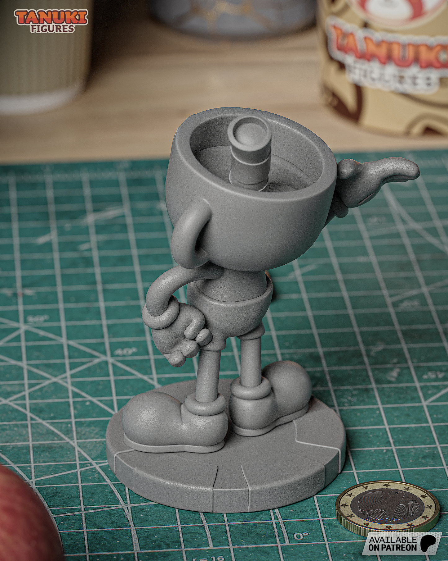 Cuphead & Mugman | 4-Inch Resin Model Kit | Run and Gun Duo