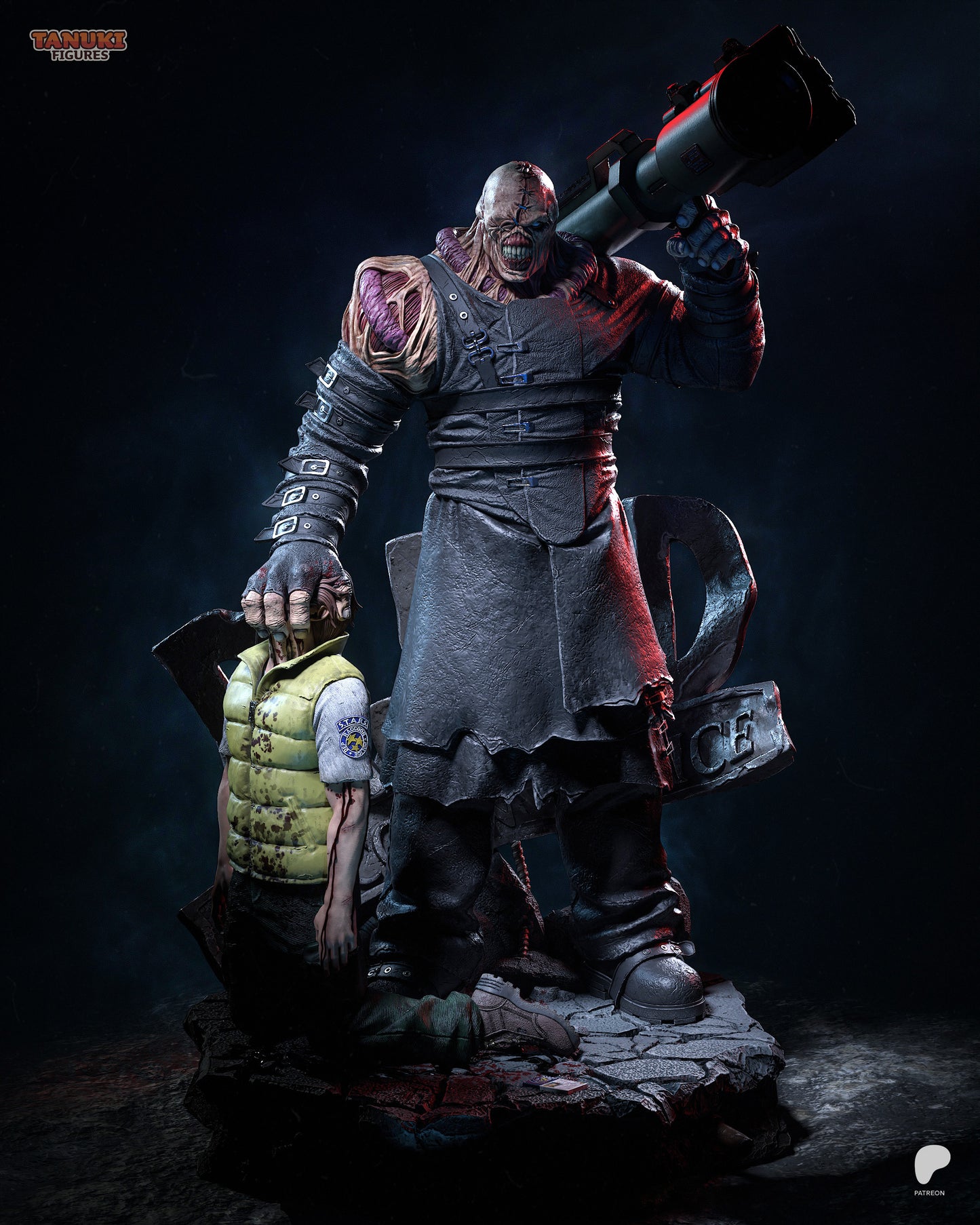 Nemesis | Resin Model or Bust Kit | Resident Evil Umbrella Boss