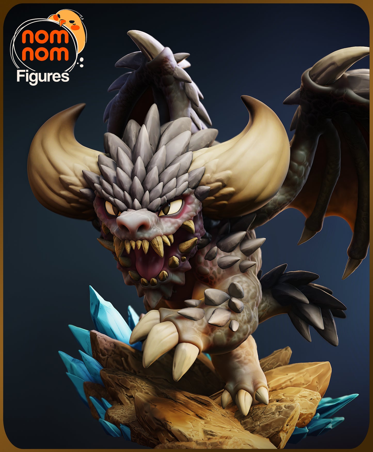 Chibi Nergigante | 3-Inch Resin Model Kit | Monster Hunter Elder Dragon Slayer
