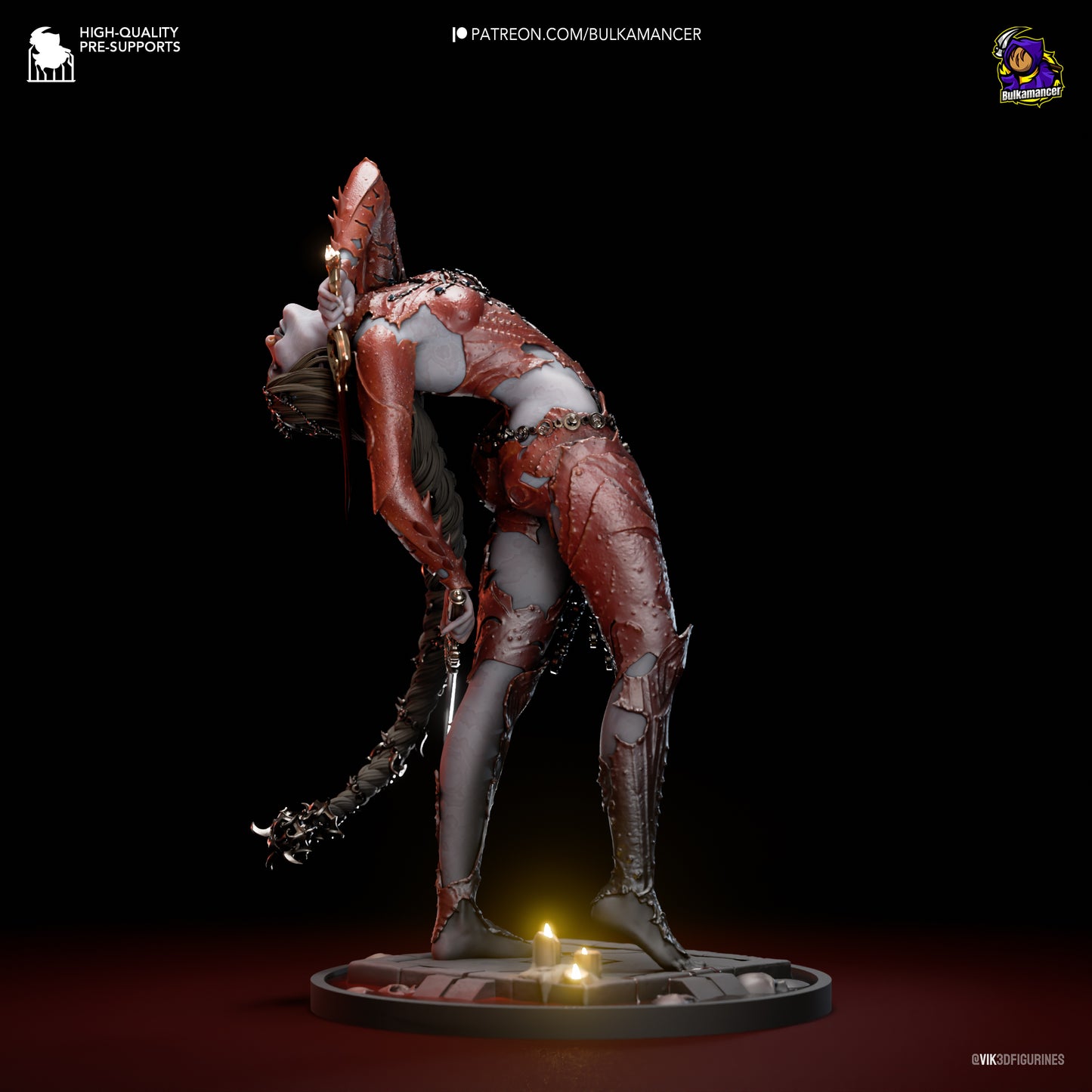 Orin the Red | 8-Inch Resin Model Kit | BG3 Baldur’s Gate Deadly Assassin