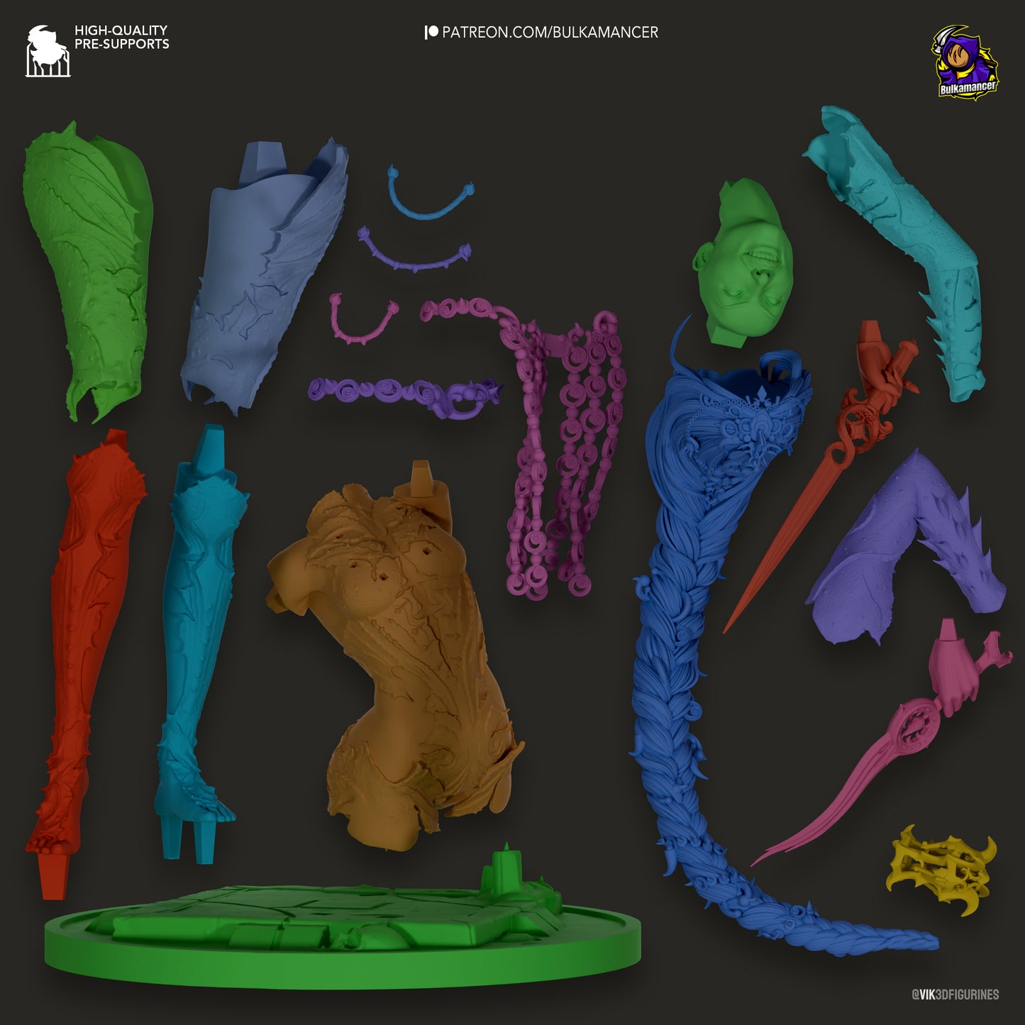 Orin the Red | 8-Inch Resin Model Kit | BG3 Baldur’s Gate Deadly Assassin
