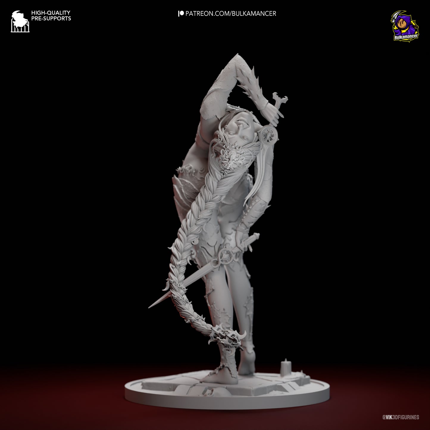 Orin the Red | 8-Inch Resin Model Kit | BG3 Baldur’s Gate Deadly Assassin