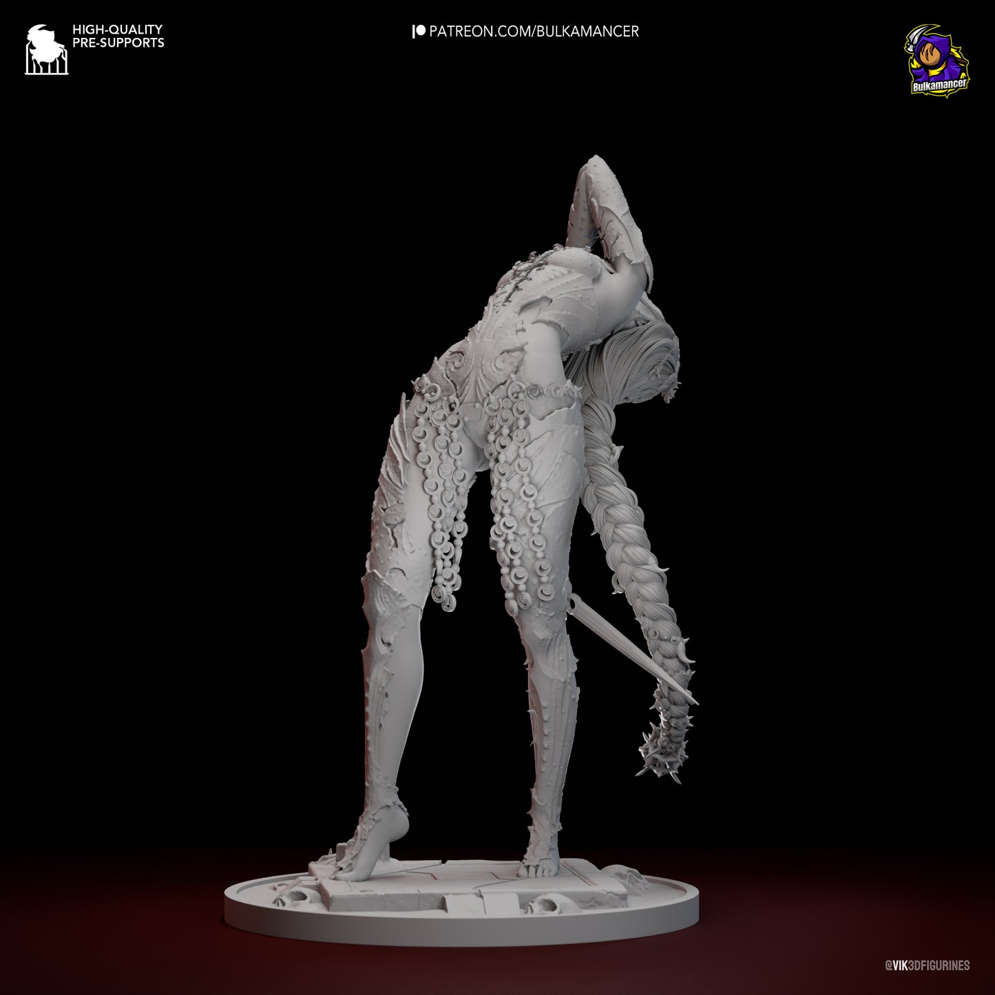 Orin the Red | 8-Inch Resin Model Kit | BG3 Baldur’s Gate Deadly Assassin