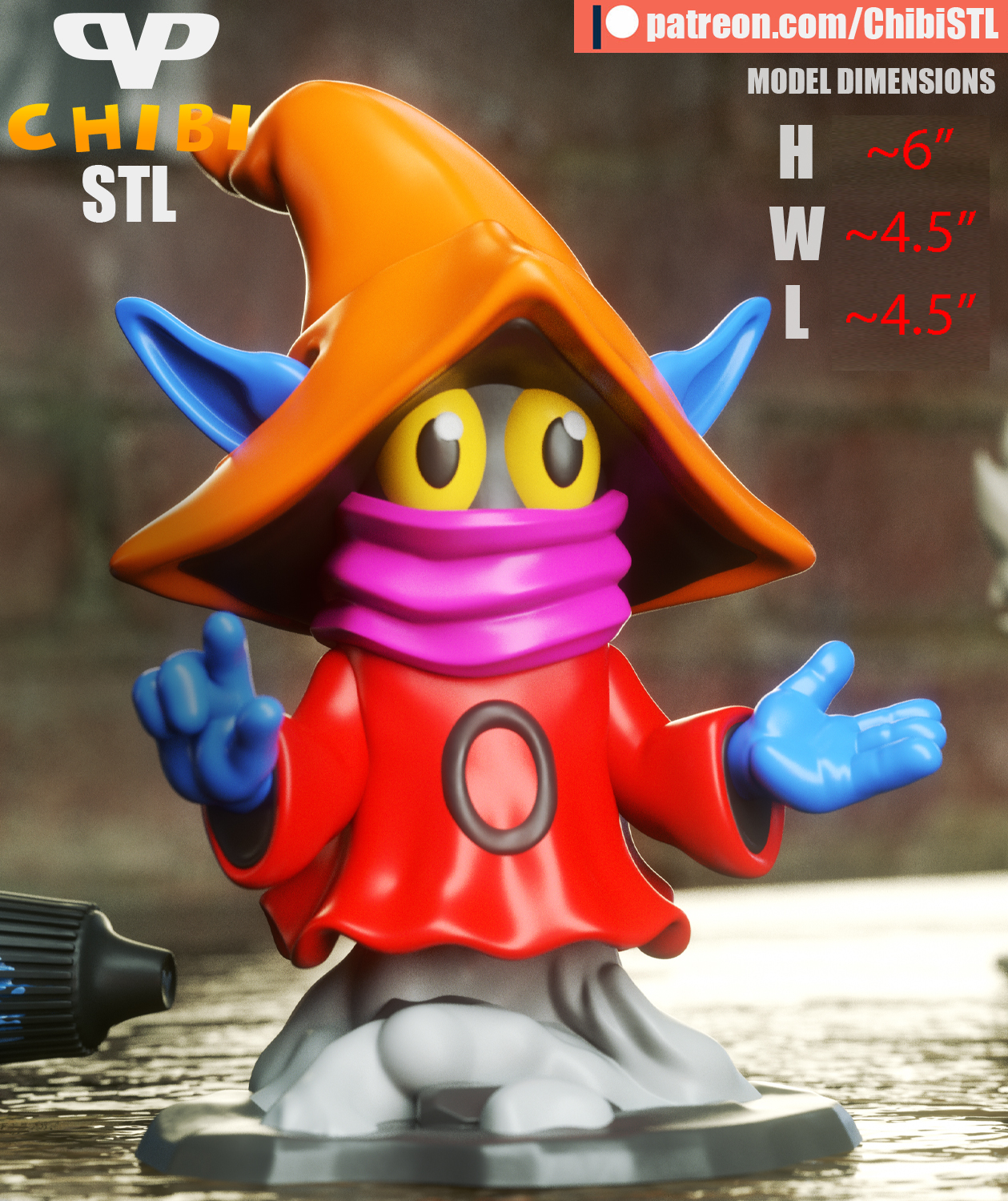 Orko | Resin Model Kit | Chibi Eternian Master of Night Magic