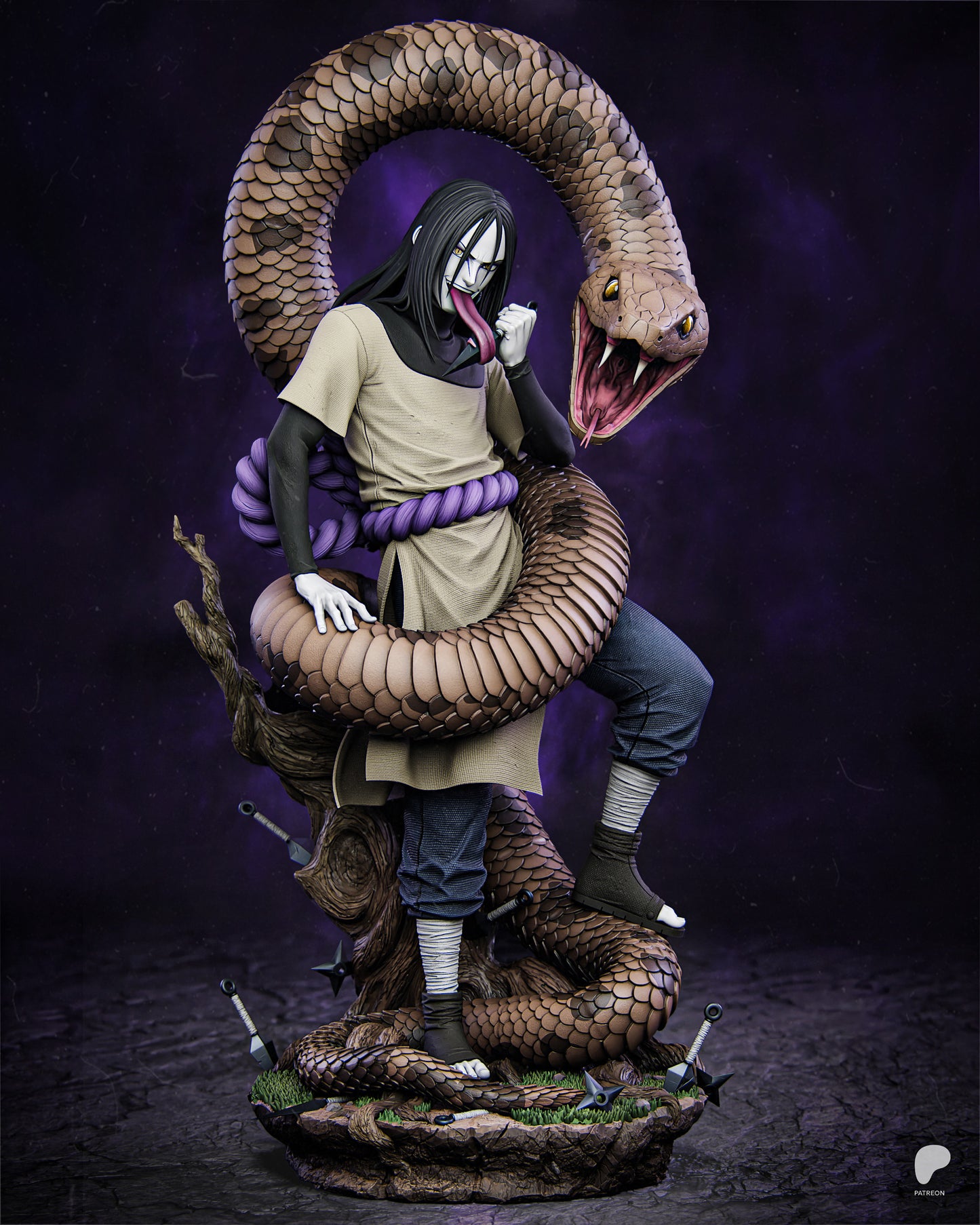 Orochimaru | Resin Model or Bust Kit | Naruto Serpent of Ambition