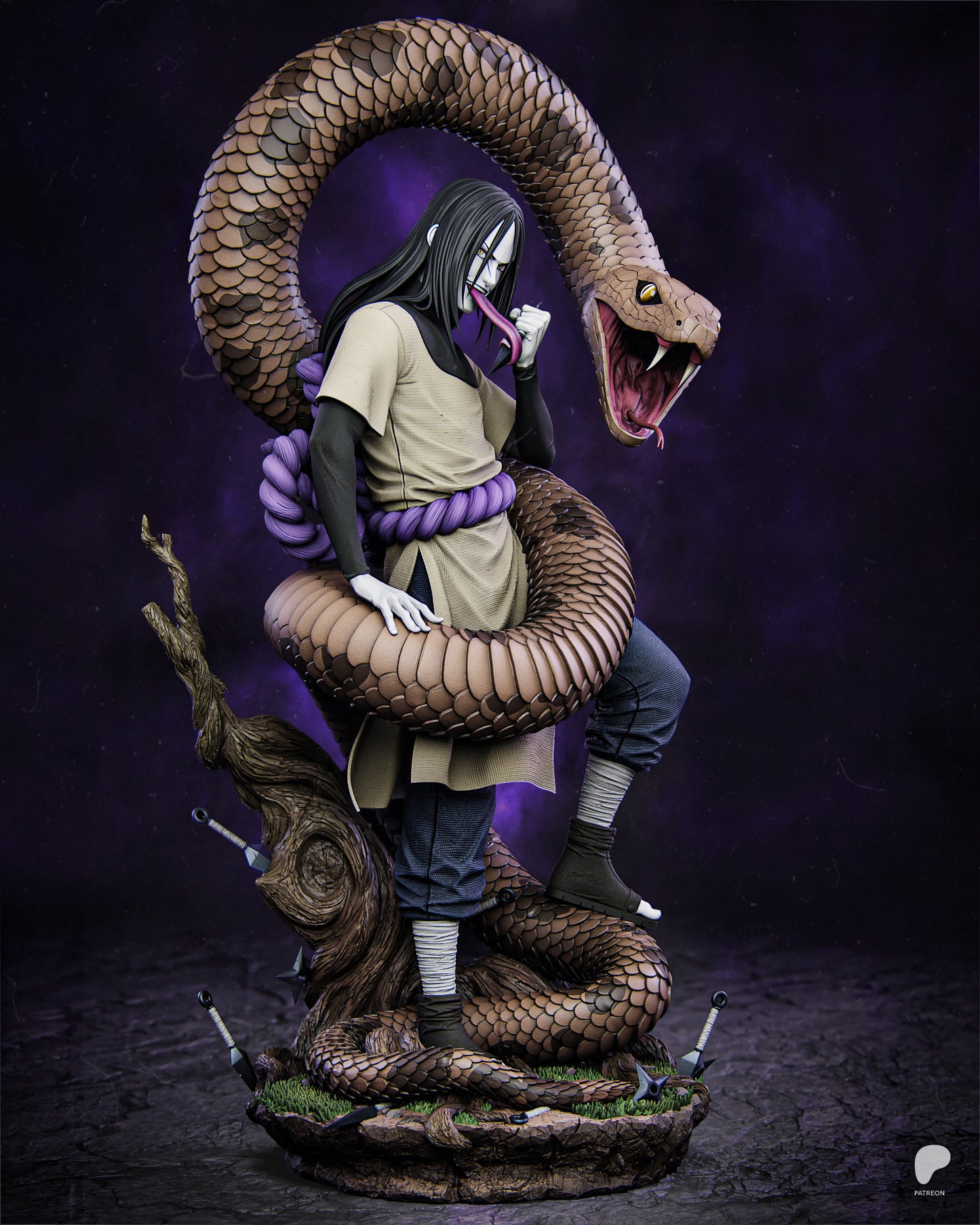Orochimaru | Resin Model or Bust Kit | Naruto Serpent of Ambition