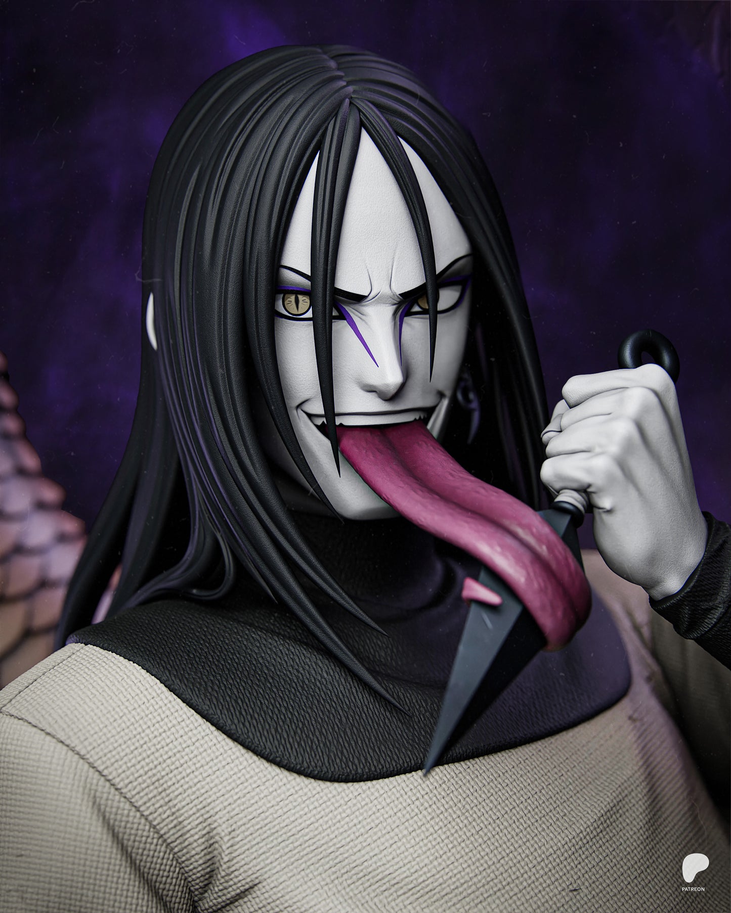 Orochimaru | Resin Model or Bust Kit | Naruto Serpent of Ambition