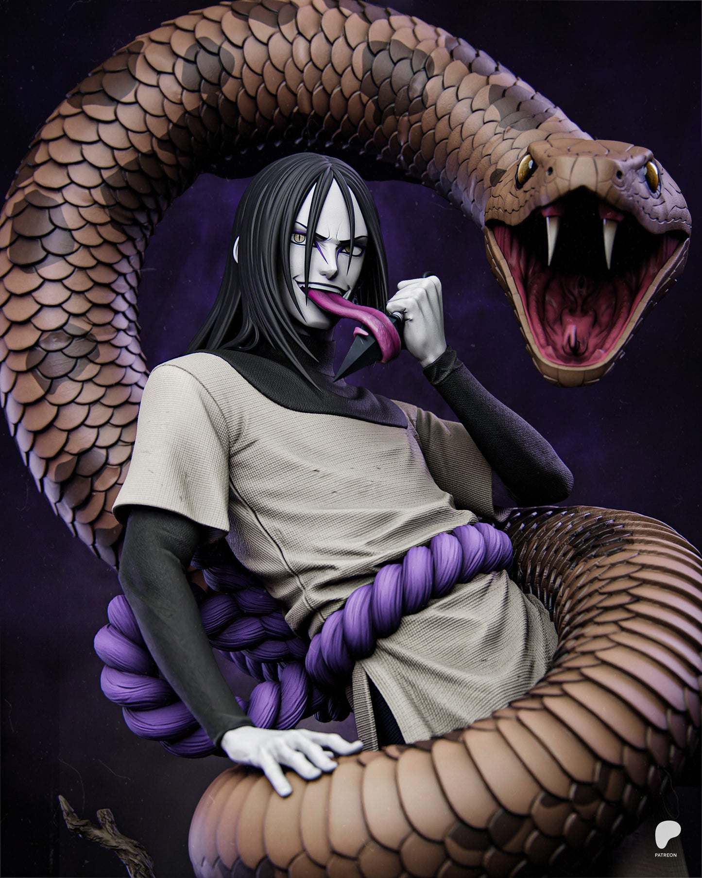 Orochimaru | Resin Model or Bust Kit | Naruto Serpent of Ambition