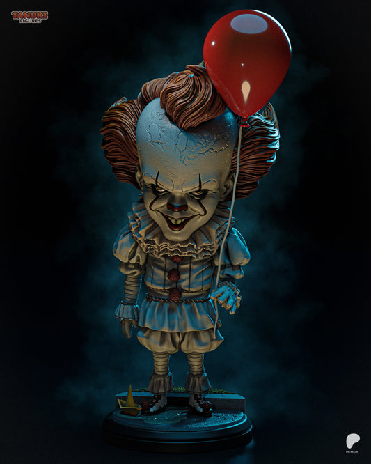 Chibi Pennywise | 5.5-Inch Resin Model Kit | IT Dancing Clown with Balloon