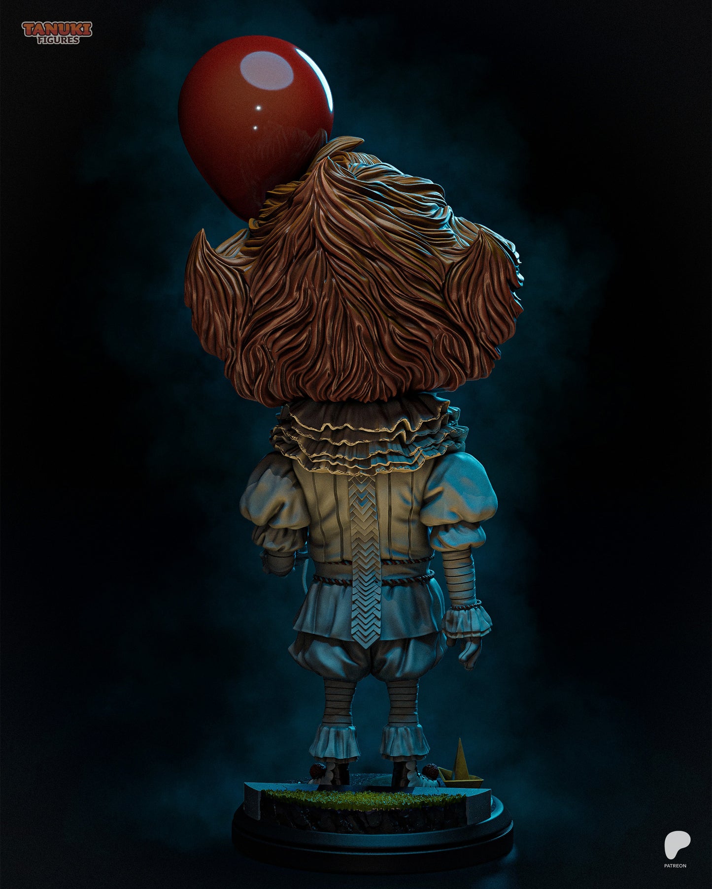 Chibi Pennywise | 5.5-Inch Resin Model Kit | IT Dancing Clown with Balloon
