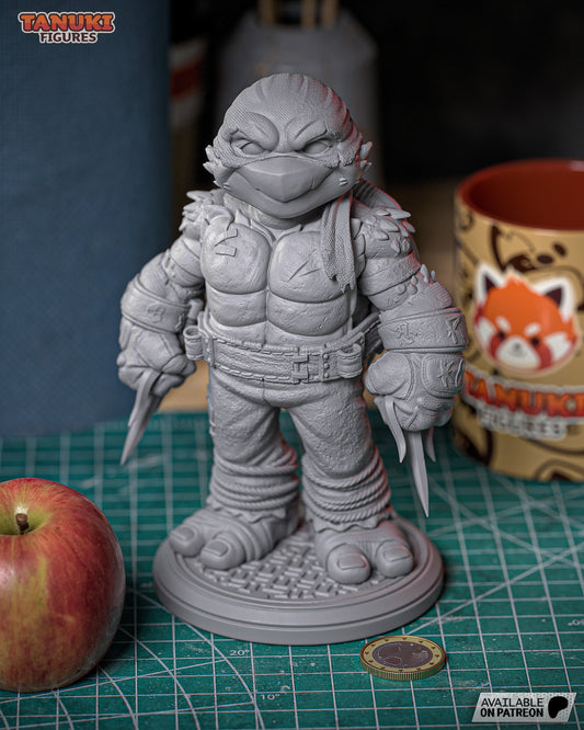 Raphael | 6.5-Inch Resin Model Kit | Toon-Style TMNT Hothead Turtle
