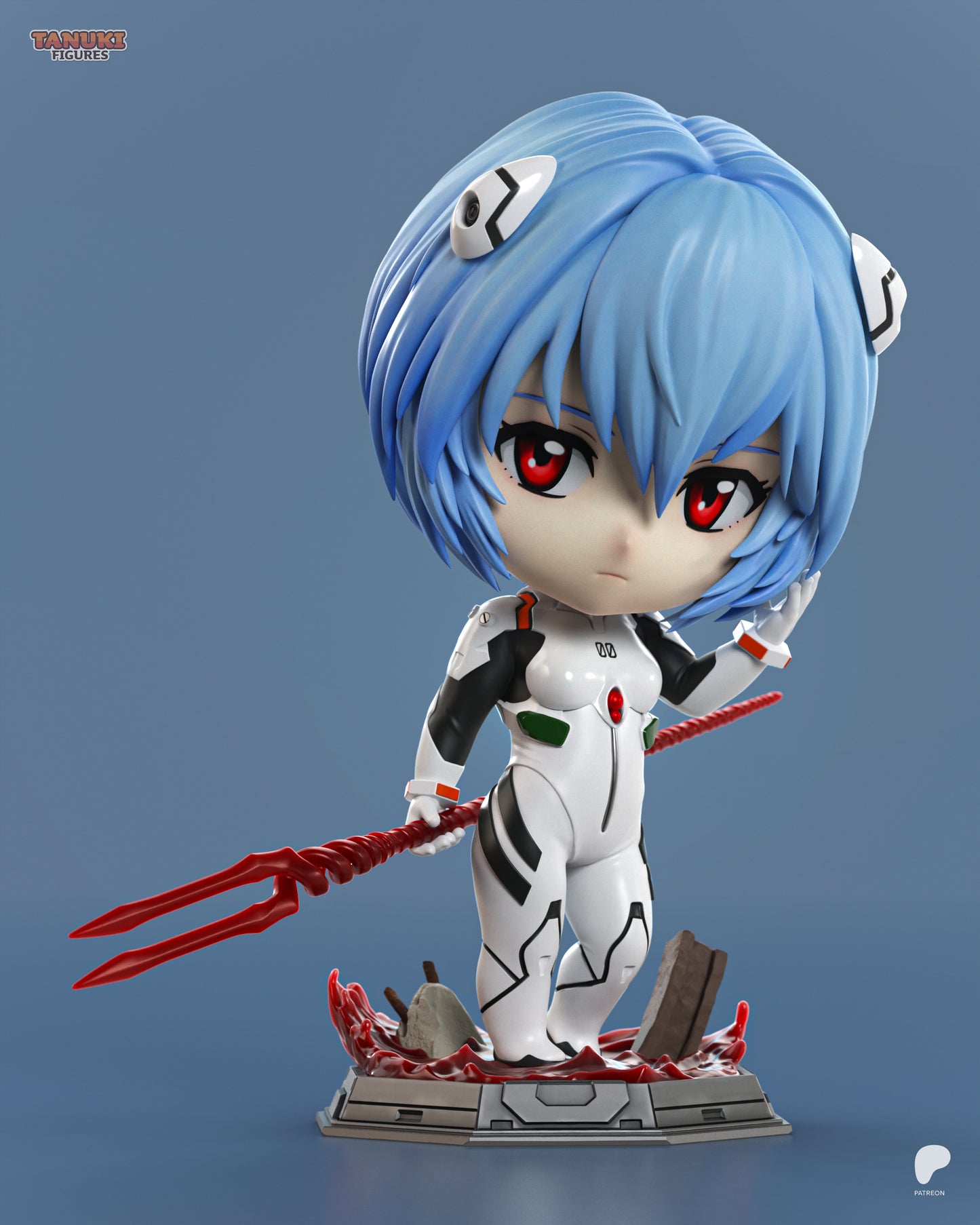Chibi Rei Ayanami | 4-Inch Resin Model Kit | Neon Genesis Evangelion First Child
