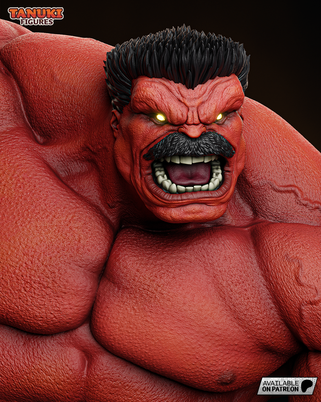 Red Hulk | Resin Model or Bust Kit | Marvel General Thunderbolt Ross