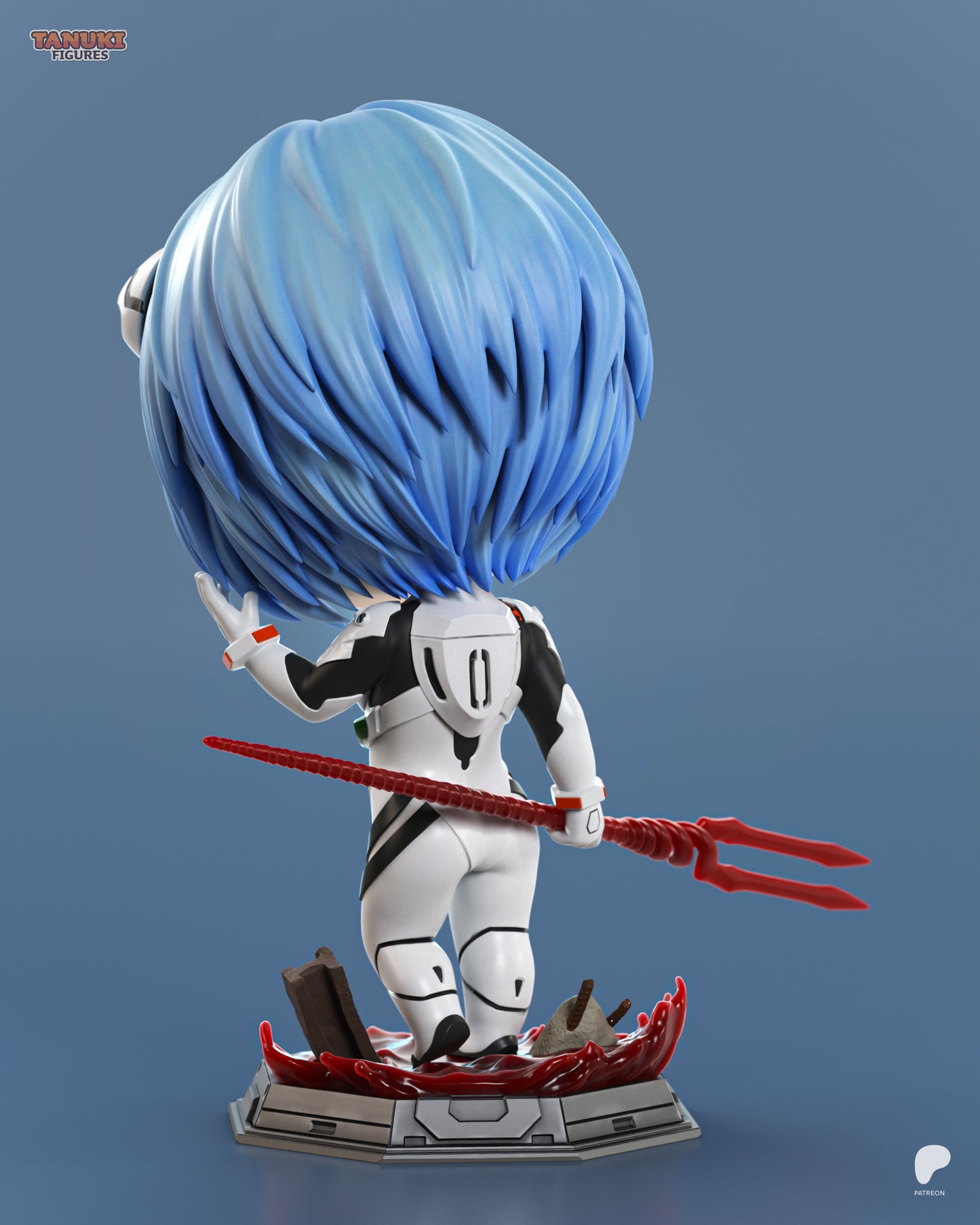 Chibi Rei Ayanami | 4-Inch Resin Model Kit | Neon Genesis Evangelion First Child