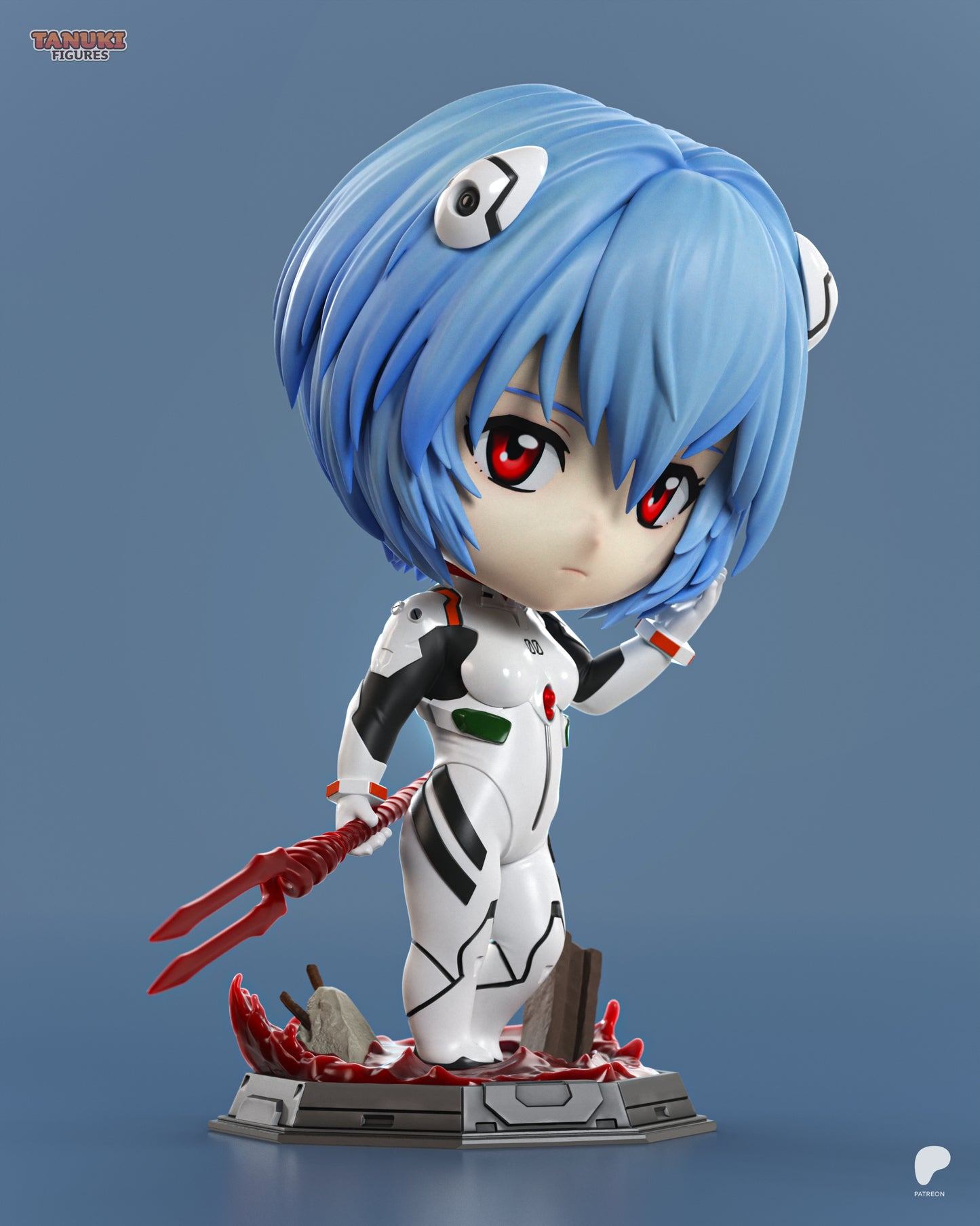 Chibi Rei Ayanami | 4-Inch Resin Model Kit | Neon Genesis Evangelion First Child