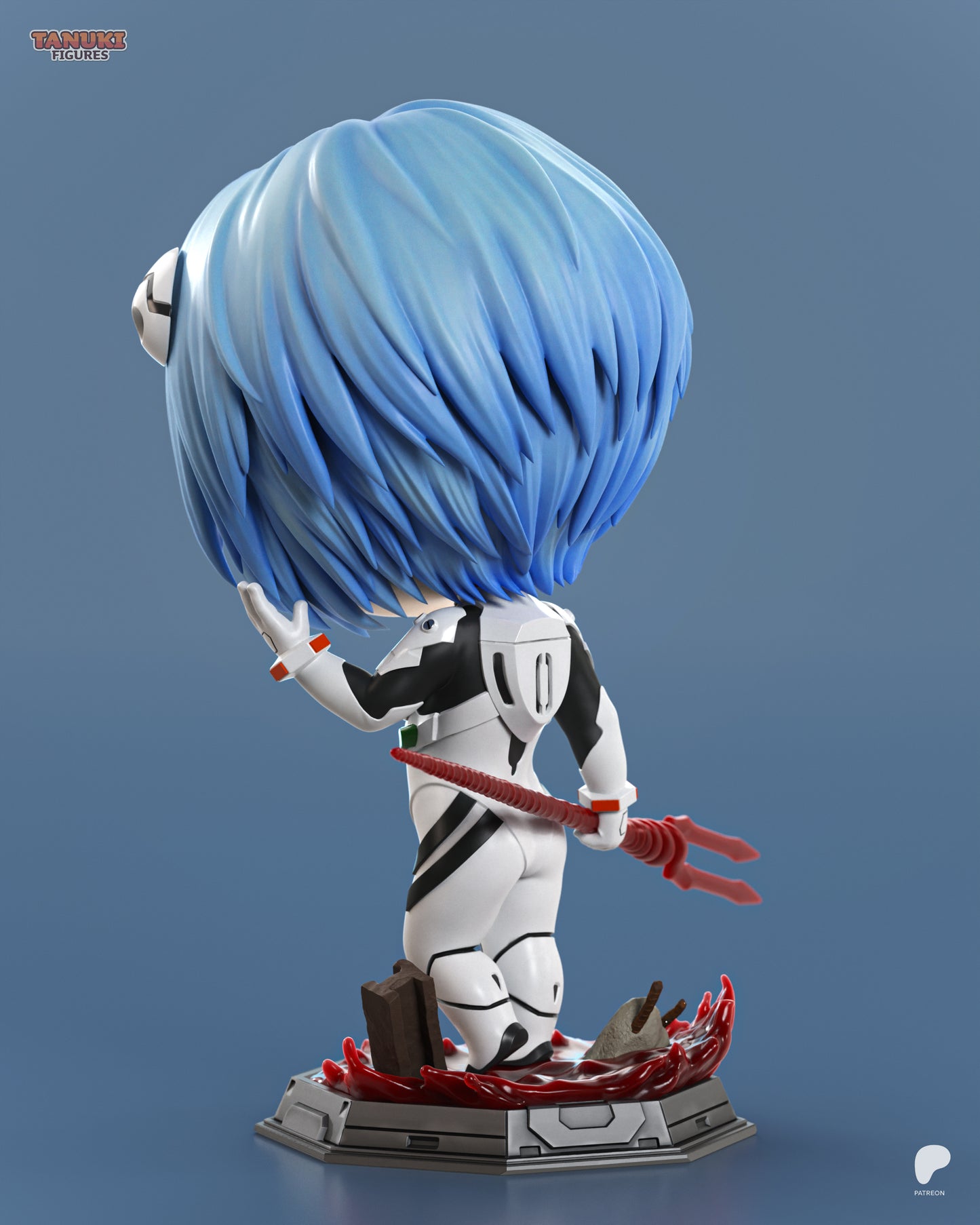 Chibi Rei Ayanami | 4-Inch Resin Model Kit | Neon Genesis Evangelion First Child