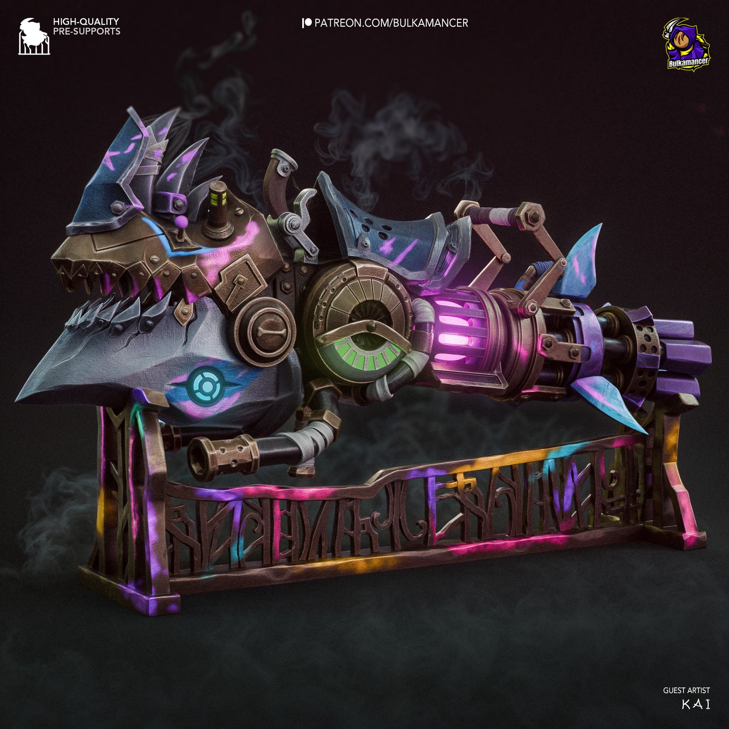 Jinx’s Rhino Gun | 5-Inch Resin Model Kit | Arcane Zaun’s Loudest Problem Solver