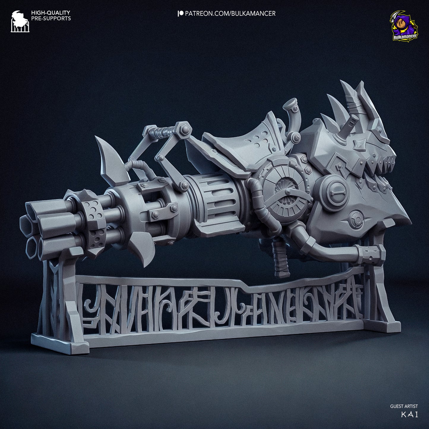 Jinx’s Rhino Gun | 5-Inch Resin Model Kit | Arcane Zaun’s Loudest Problem Solver