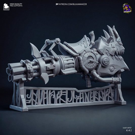 Jinx’s Rhino Gun | 5-Inch Resin Model Kit | Arcane Zaun’s Loudest Problem Solver