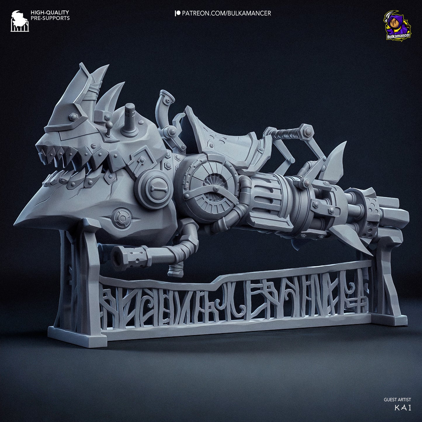 Jinx’s Rhino Gun | 5-Inch Resin Model Kit | Arcane Zaun’s Loudest Problem Solver