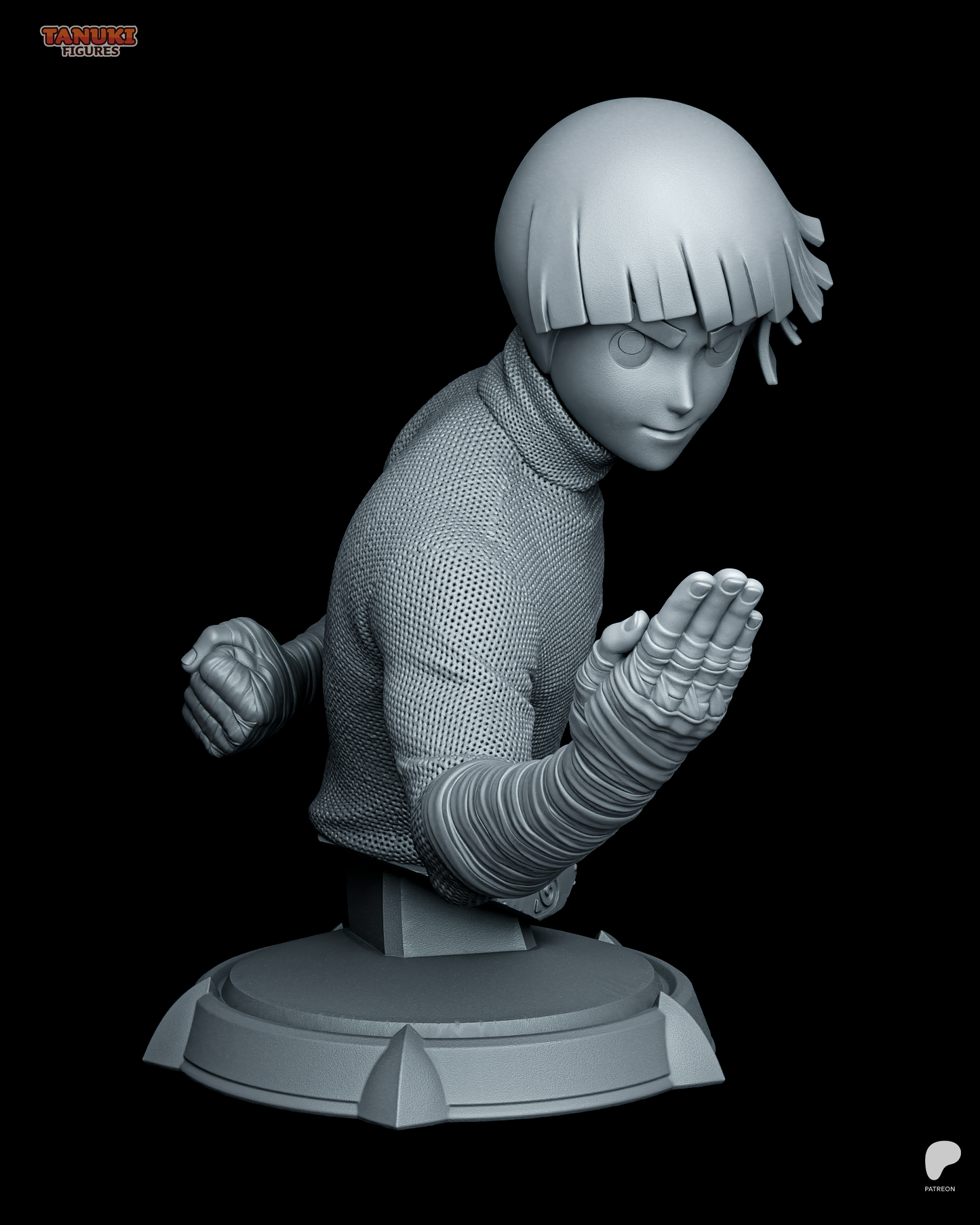Rock Lee | Resin Model or Bust Kit | Naruto Taijutsu Specialist