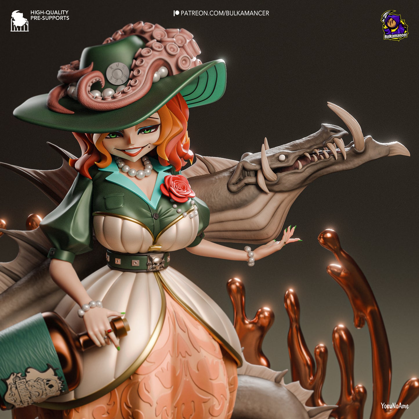 Rum Baba | 10-Inch Resin Model Kit | Unbreadable Sweet Breaded Fighter