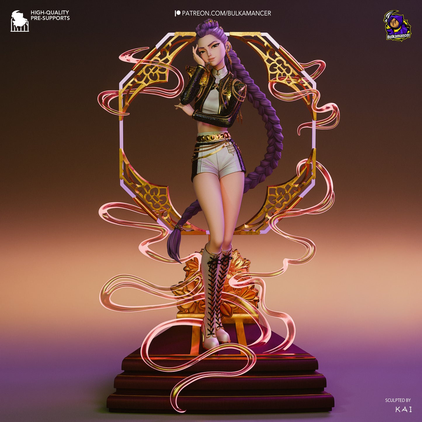 Rumi | 9.5-Inch Resin Model Kit | KPop Demon Hunters Blade Dancer of Seoul