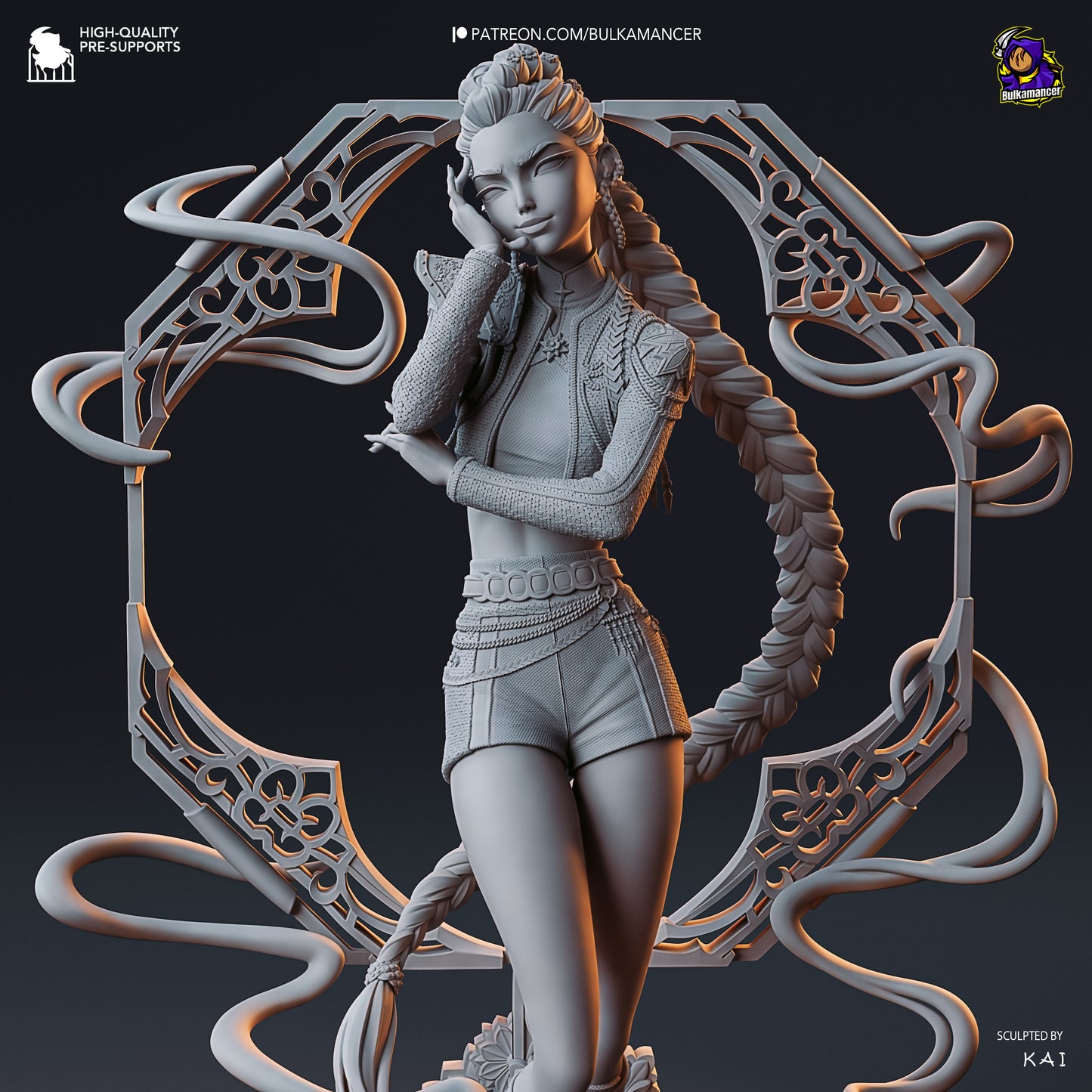 Rumi | 9.5-Inch Resin Model Kit | KPop Demon Hunters Blade Dancer of Seoul